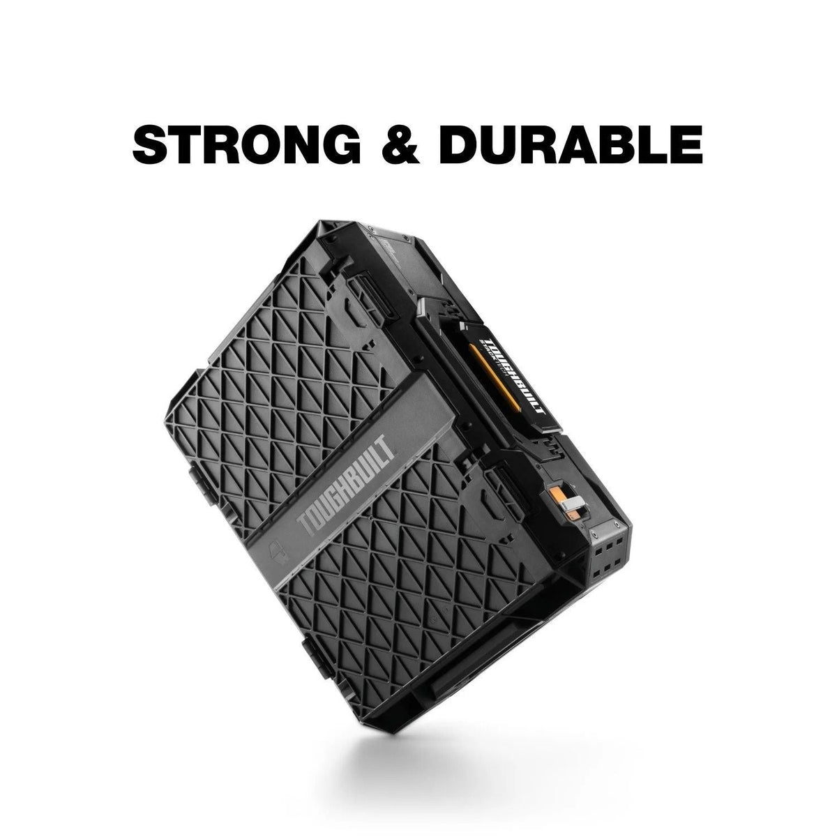 StackTech Top Portable Modular Plastic/Metal Tool Box with 4 Dividers and 4 Bins, IP65-Rated, Black T7H3 - product image 8