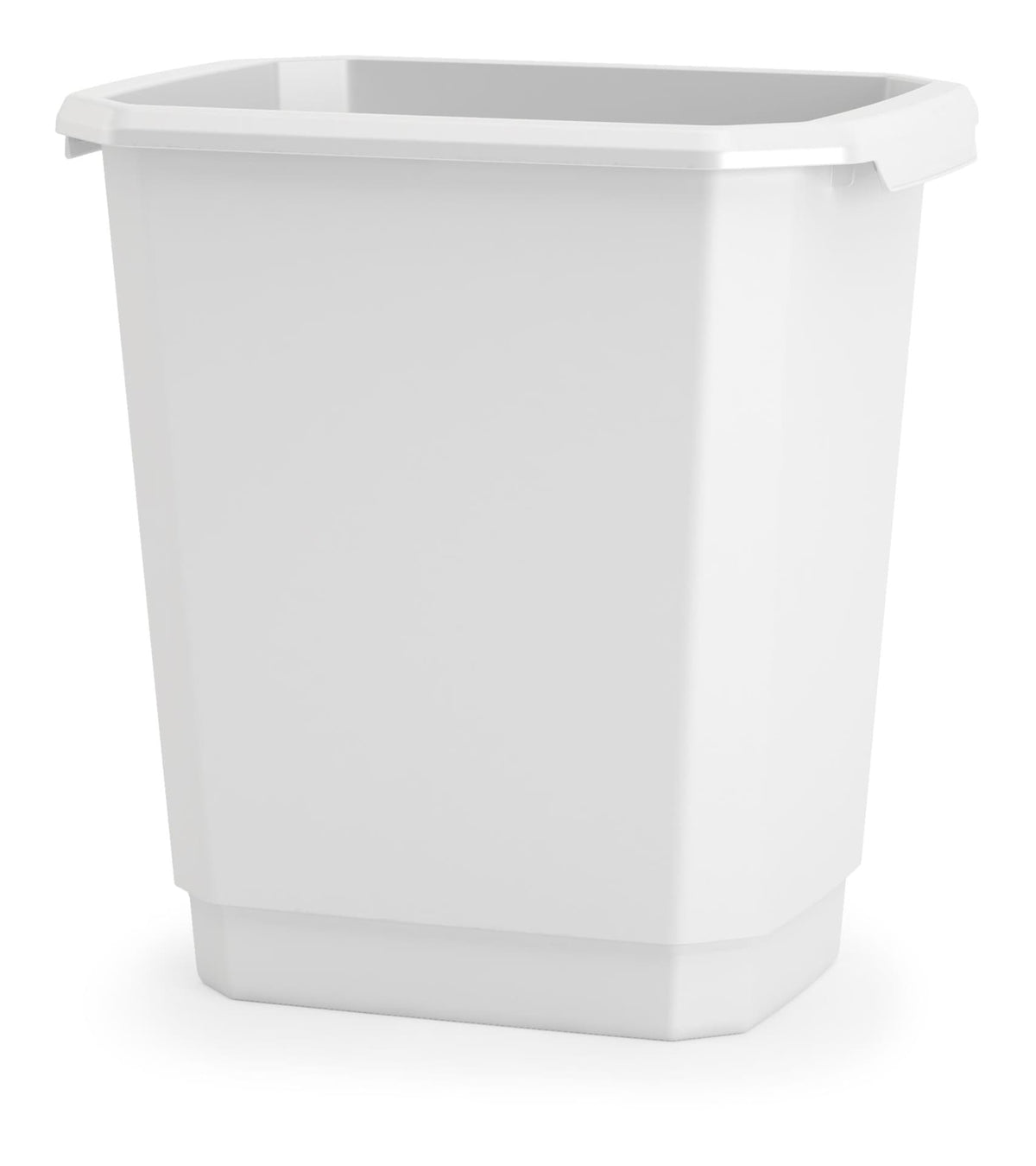 type A Plastic Open Rectangular Kitchen Garbage Can, White, 14-L H5G8 - product image 1