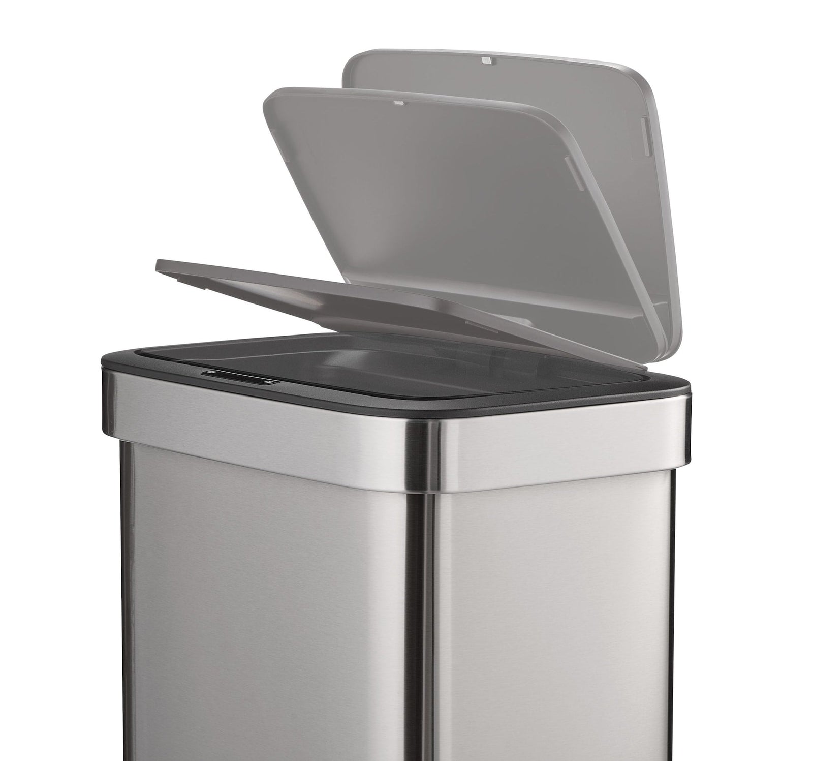 Type A Stainless Steel Rectangular Auto Indoor Refuse Bin with Resin Motion Sensor Lid, 50-L Z6Q3 - product image 5