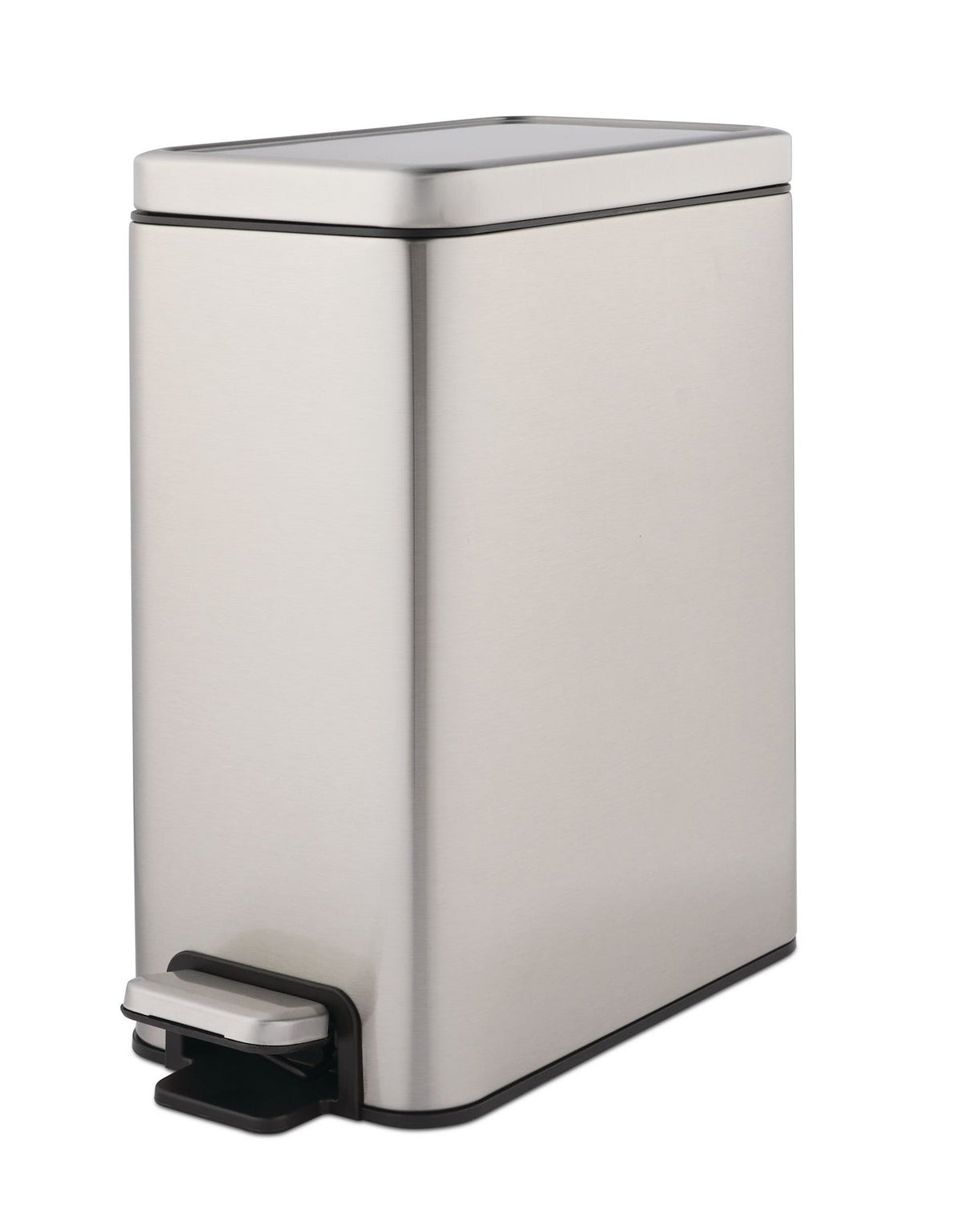 Type A Stella Slim Stainless Steel Rectangular Step Indoor Refuse Container, 10-L V6G6 - product image 1