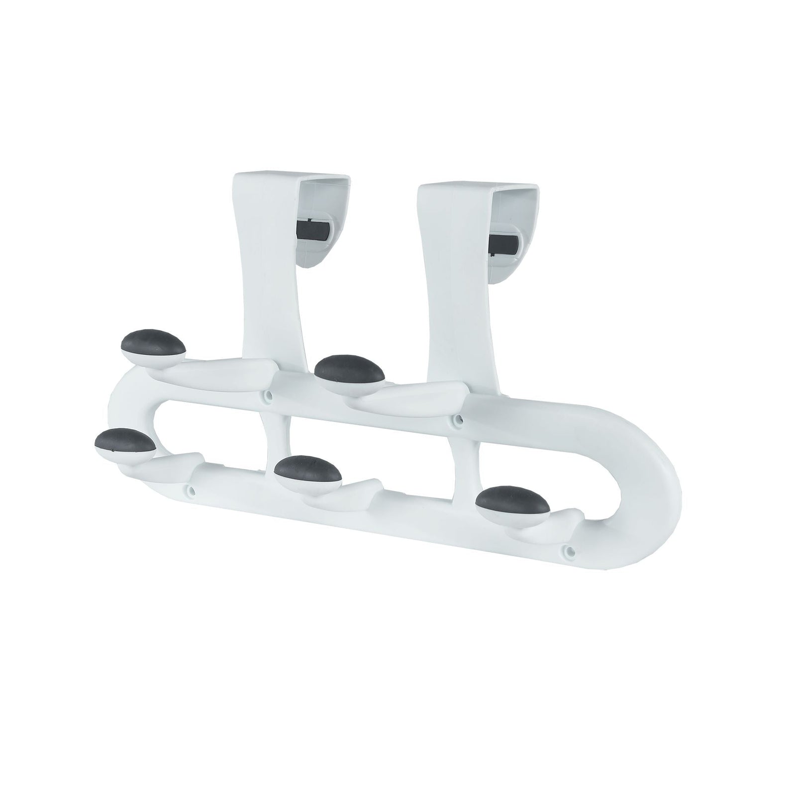 Plastic 5-Hook Over the Door Hook, White, 13-in A2I0 - product image 1