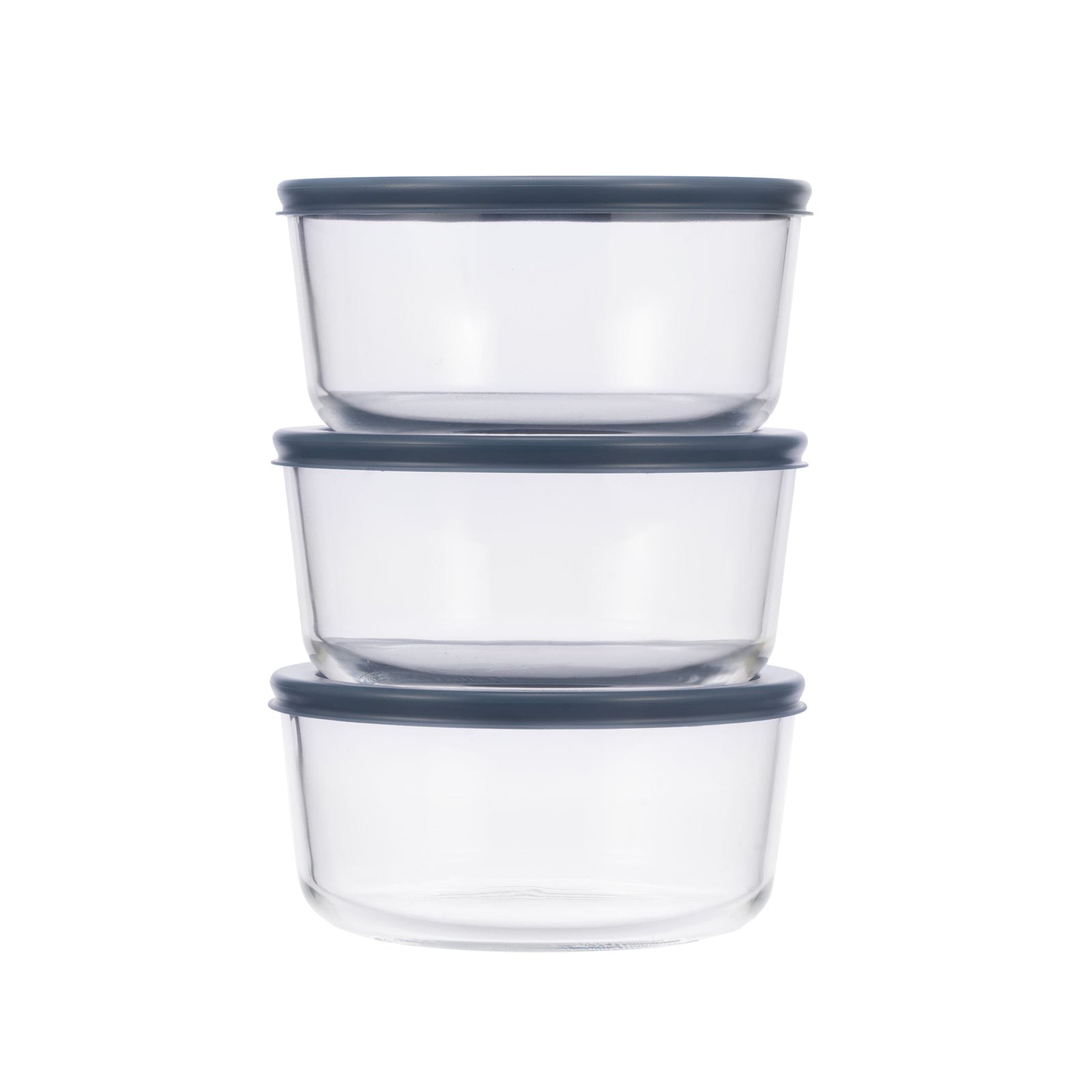 Round Glass Food Storage Container Set with Lids, 6-pc K8F8 - product image 1
