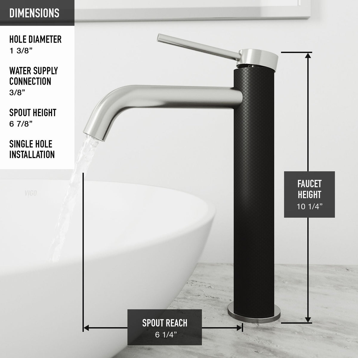 Glass Grey Onyx Bathroom Sink/Basin Set with Lexington Faucet and Rectangular Vessel H0O1 - product image 6