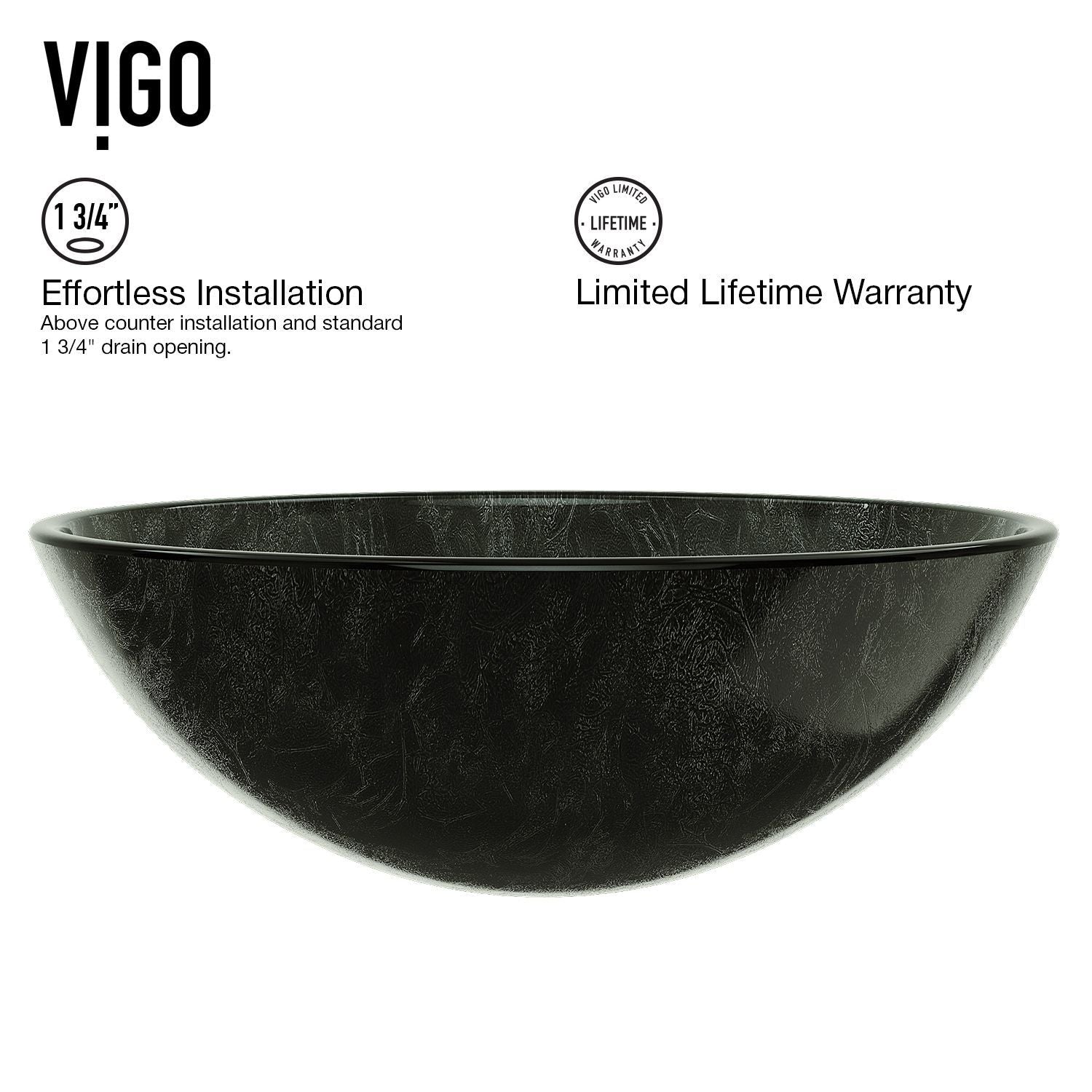 Glass Grey Onyx Bathroom Sink/Basin Set with Linus Faucet and Round Vessel X0X2 - product image 6