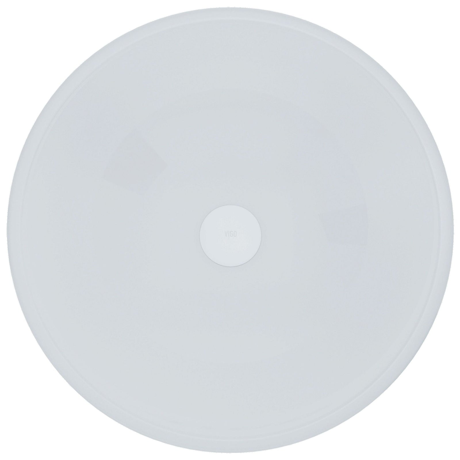 Glass Round Vessel Bathroom Sink/Basin with Rounded Edges & Deep Bowl, White Y0K1 - product image 1