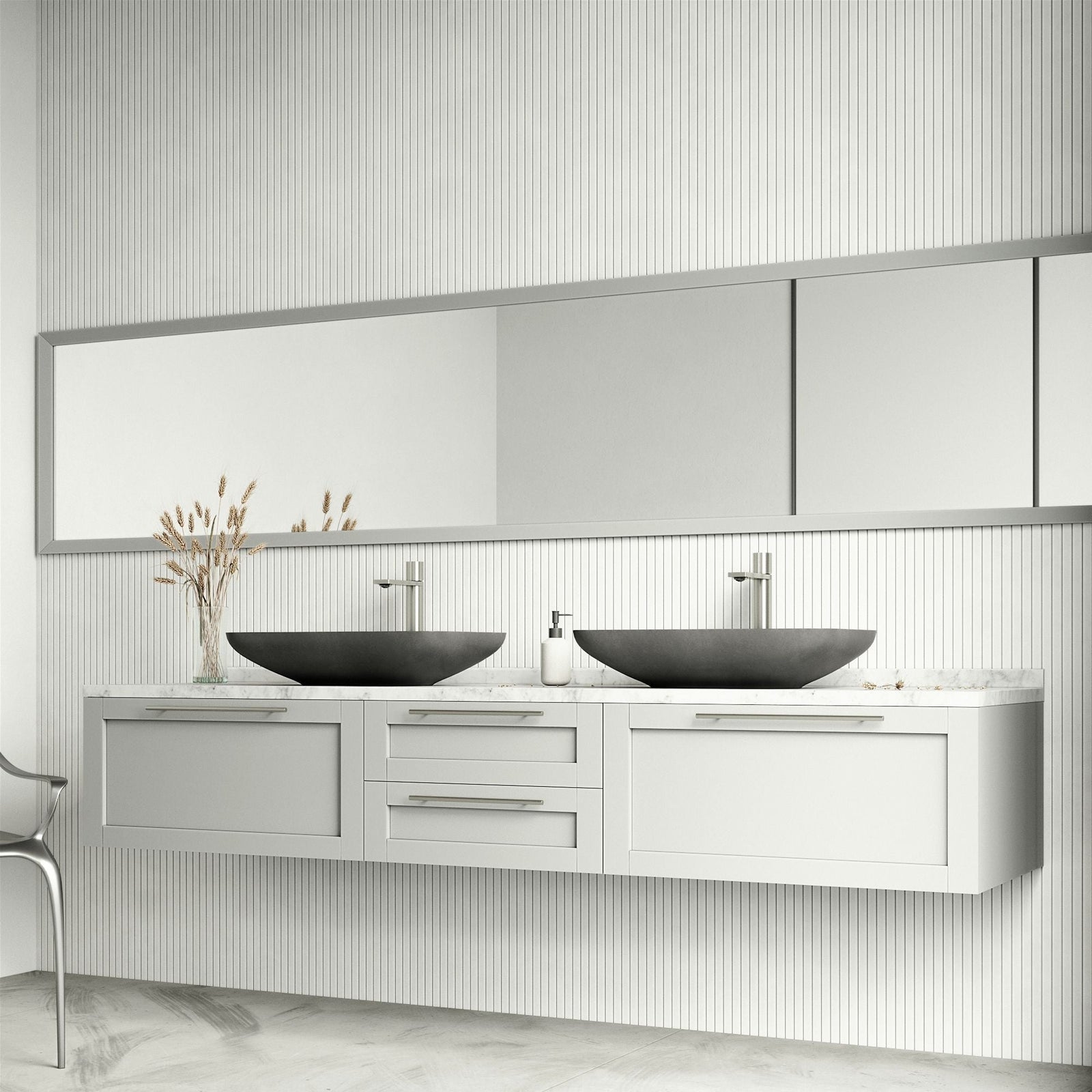 Lorca Gothic ConcretoStone 22x15-in Deep Grey Bathroom Sink/Basin with Rectangular Vessel K3A0 - product image 7
