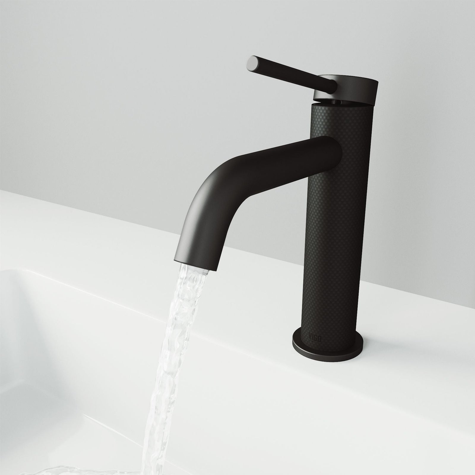 Madison Single Handle Single Hole cFiber Bathroom Sink Faucet, Matte Black X8F1 - product image 8