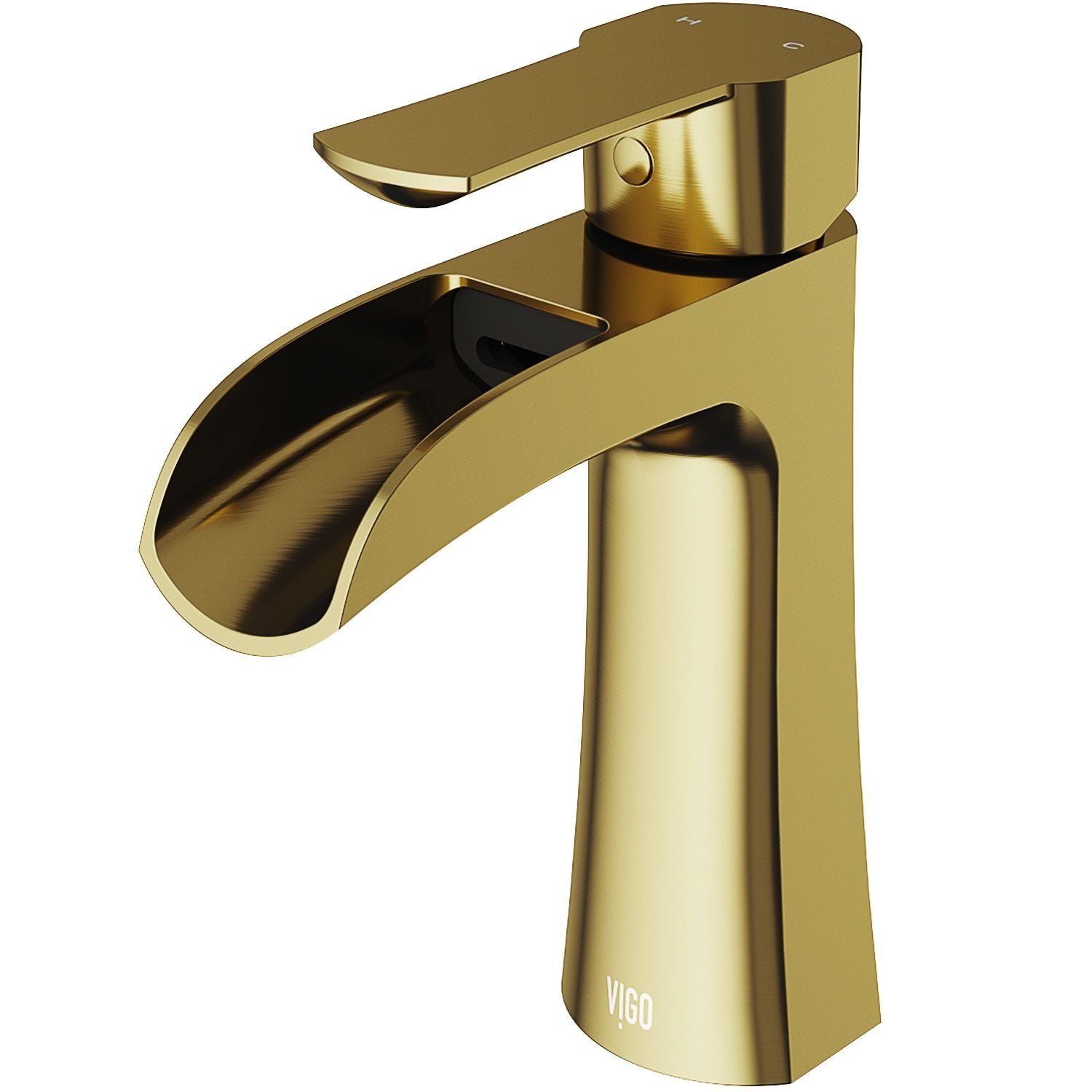 Paloma Single Handle Single Hole Bathroom Sink Faucet, WaterSense Certified, Matte Gold K8C2 - product image 1