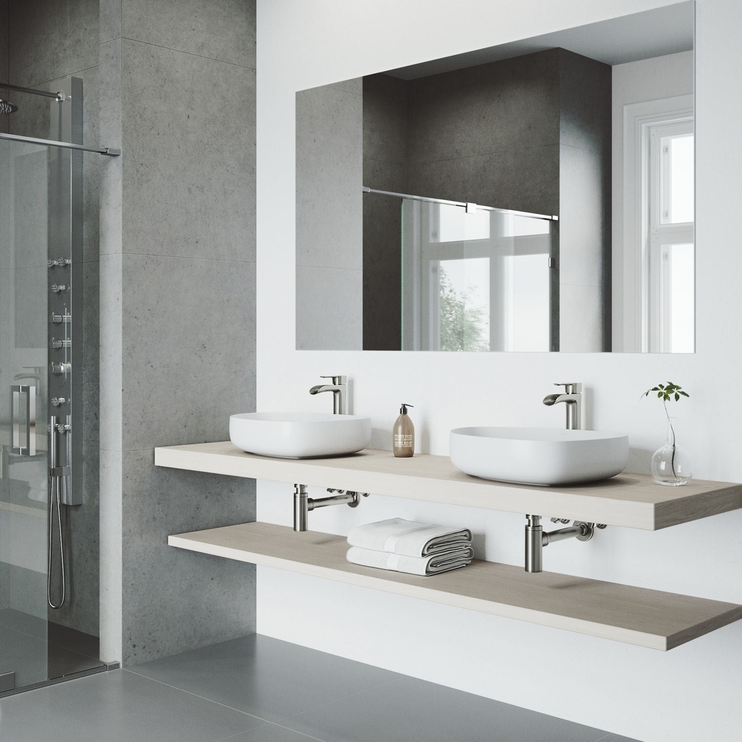 Peony Matte Stone Novelty Composite Vessel Bathroom Sink/Basin with Deep Bowl, White Z2P6 - product image 8
