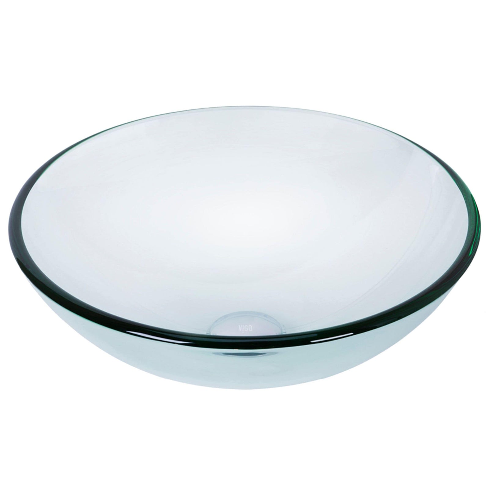 Round Glass Vessel Bathroom Sink/Basin with Repellent Seal Coating, Crystalline B2L7 - product image 1