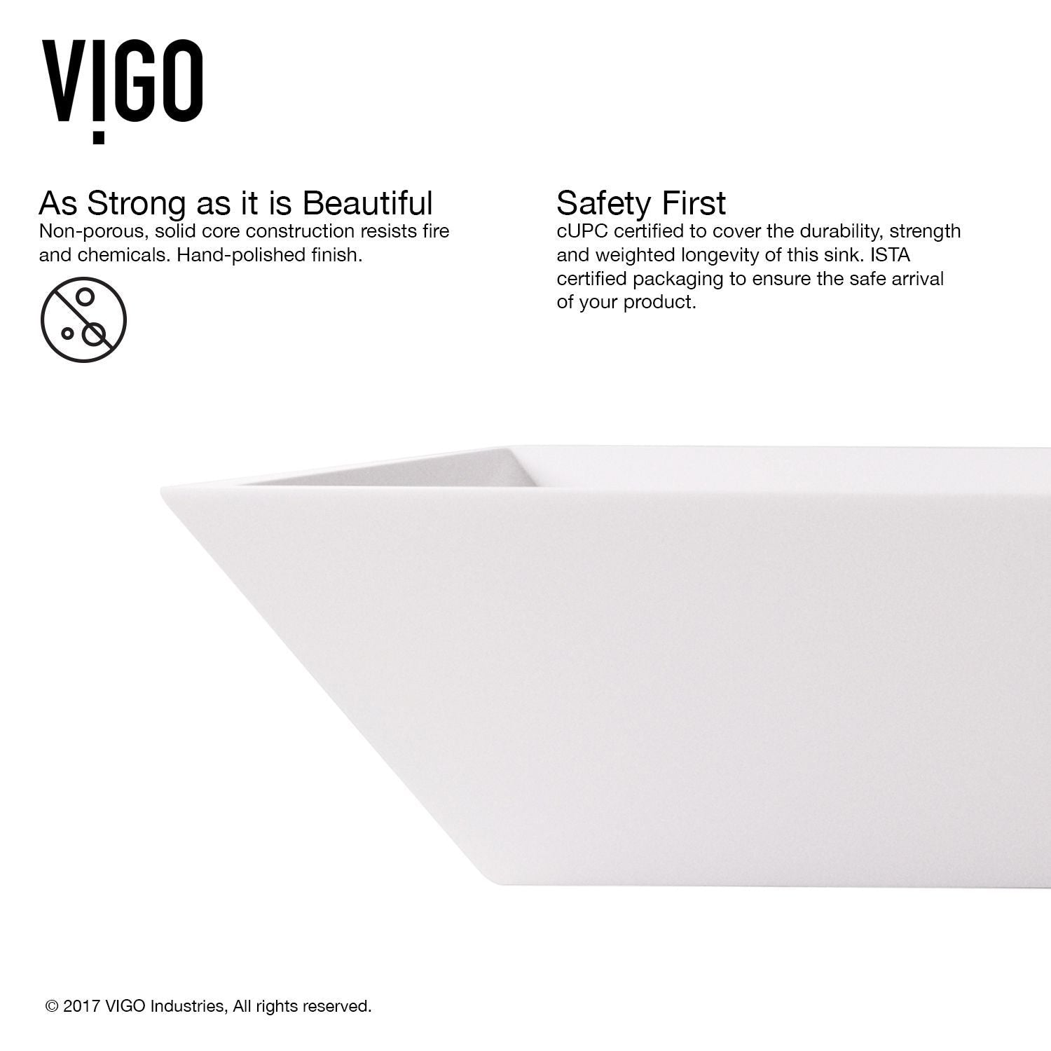 Vinca Matte Stone Vessel Bathroom Sink/Basin with Deep Bowl, White D0R2 - product image 4