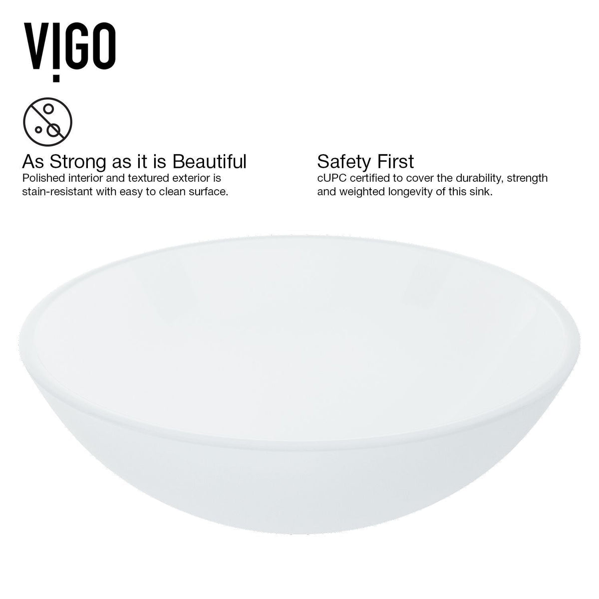 White Frost White Bathroom Sink/Basin Set with Linus Faucet and Round Glass Vessel Q7E8 - product image 8