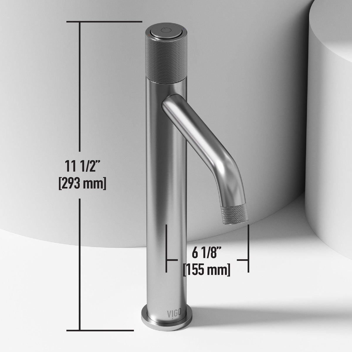 Wisteria MatteStone White Bathroom Sink/Basin Set with Apollo Faucet and Oval Composite Vessel V9E9 - product image 8