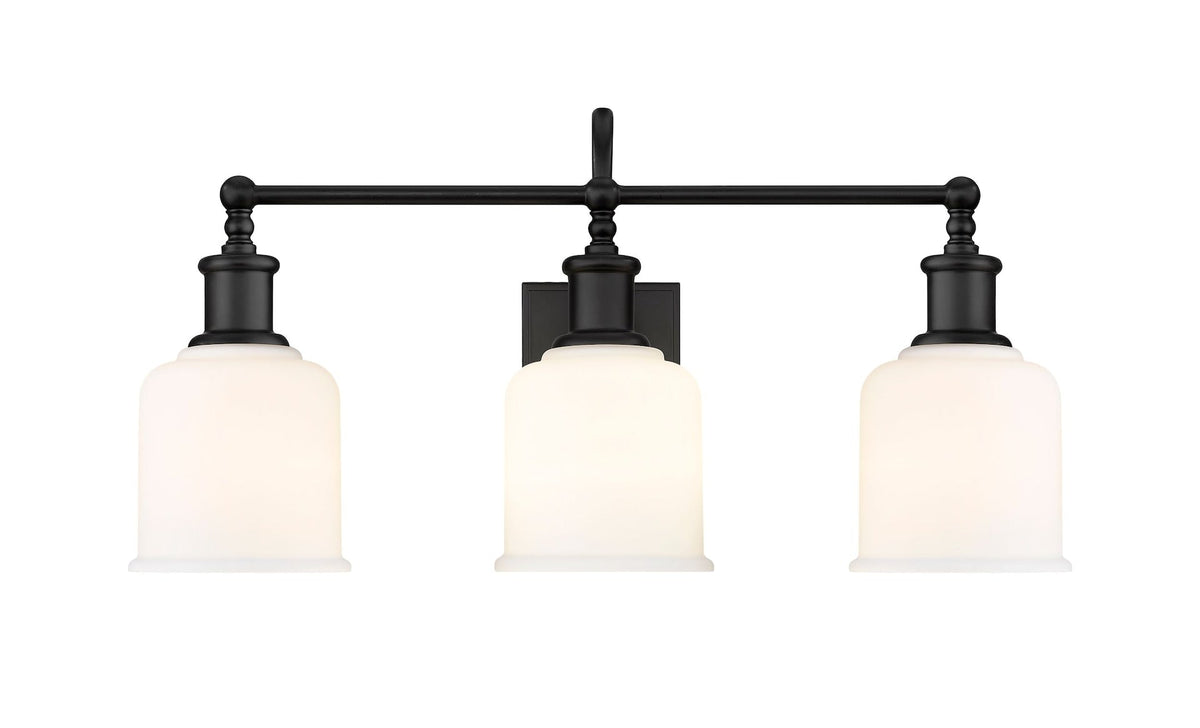 Bryant 3-Light Vanity Light, Black with Opal Shade U7R8 - product image 2