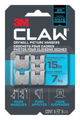 3M Claw DrywAll Picture Hanger, 15-lb Capacity, 5 Hangers per Pack N3P7 - product image 1