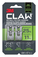 3M Claw DrywAll Picture Hanger, 25-lb Capacity, 4 Hangers per Pack G7U5 - product image 1