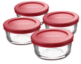 Glass Round Storage Containers with Lids, 4 Count R9J9 - product image 1