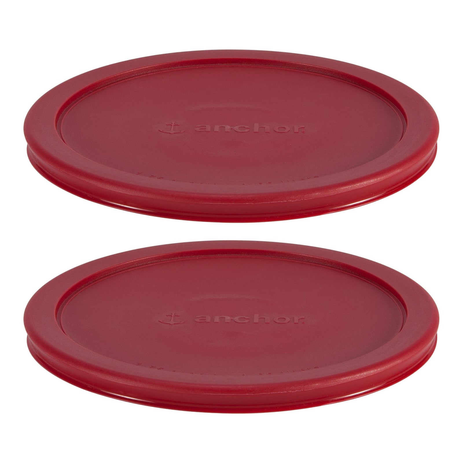 Plastic Lid Set, Red, 2-pc x 7-Cup S7A8 - product image 1