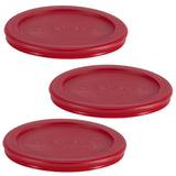 Plastic Lid Set, Red, 3-pc x 2-Cup J2I9 - product image 1
