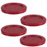 Plastic Lid Set, Red, 4-pc x 1-Cup S1W1 - product image 1