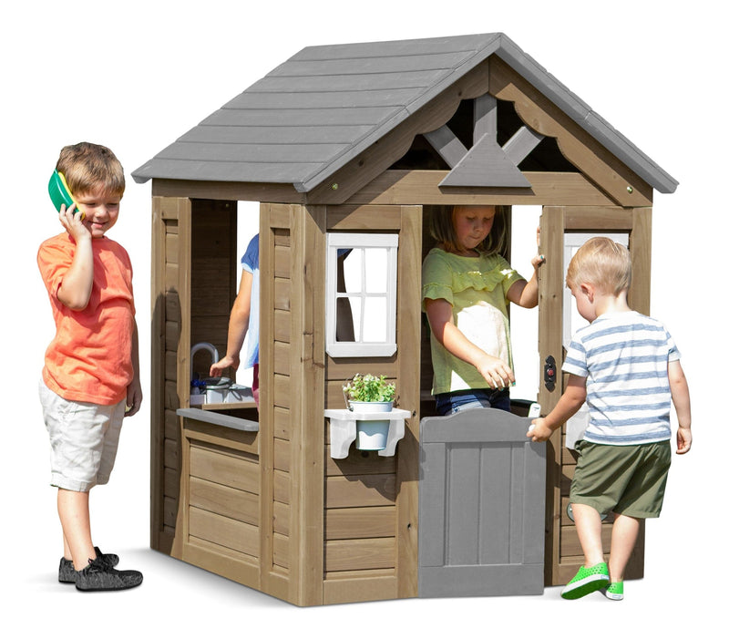 Discovery Maple Leaf All Wood Playhouse, Ages 1-5 P1D3