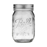 Ball Regular Mouth Pint Glass Mason Jar, 16-oz/473-mL, 8-pk M6D8 - product image 1