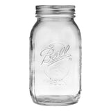 Ball Regular Mouth Quart Glass Mason Jar, 32-oz/946-mL, 8-pk Y1V4 - product image 1