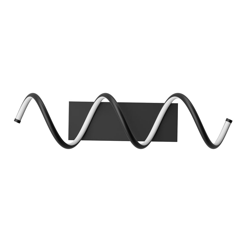 Dante 16W/3000K Matte Black Integrated LED Wall Lamp Vanity Light V7S7