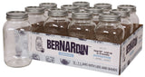 Regular Mouth Glass Mason Jars with Lids and Bands, 1 L, 12 Count C5H6 - product image 1