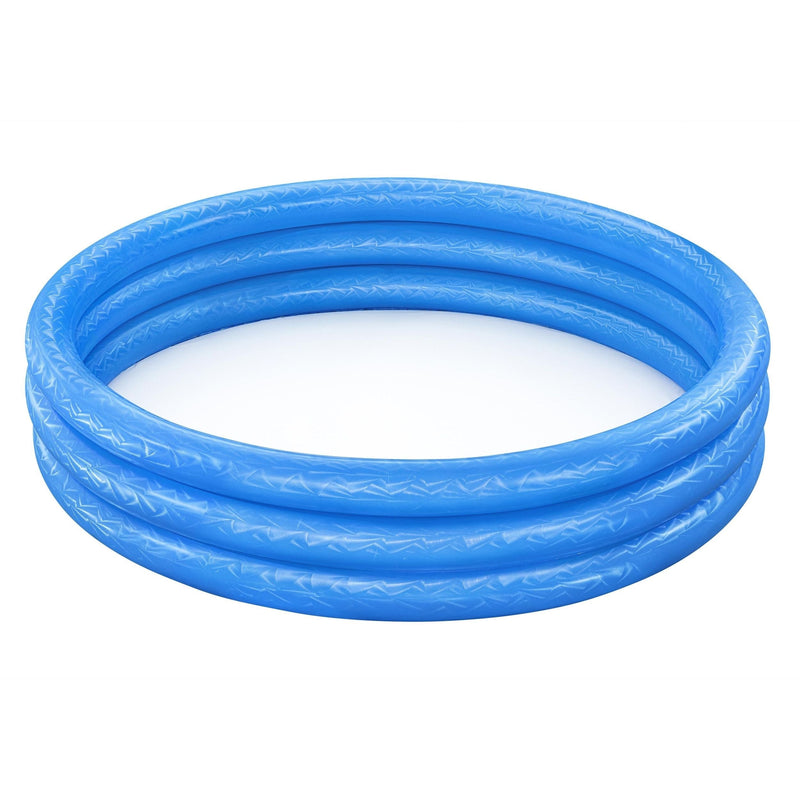 Inflatable 3-Ring Pool, 5-ft x 12-in, Assorted Colours T9O4