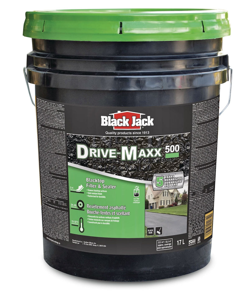 Black Jack Drive-Maxx 500 5-Year Asphalt Driveway Filler & Sealer, 32.5 sq. m Coverage, 17-L B9B1