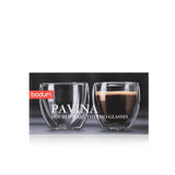 Double Wall Clear Glass Mugs, 2.7-oz, 2-pk A9K6 - product image 1