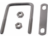Square U Bolt, Stainless Steel, For All Weather, 3 x 2-in W4J9 - product image 1