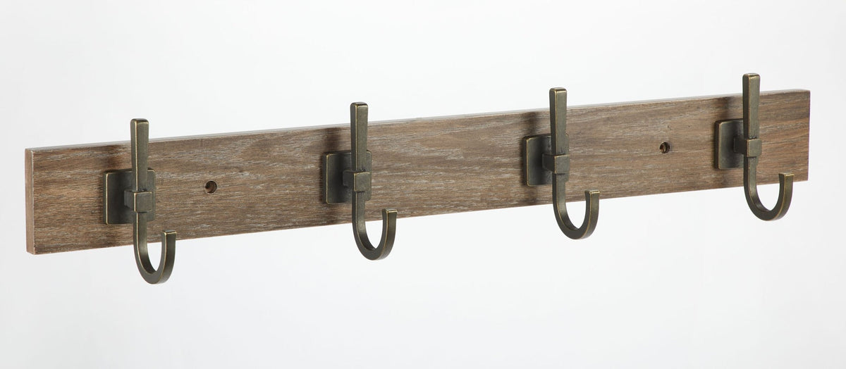 4-Hook Rail, Weathered Walnut, 27-in L2Y2 - product image 1