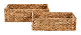 Ari Rectangle Woven Water Hyacinth Storage Basket, 2-pc P8N4 - product image 1