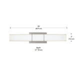 Byrne LED Vanity Light Fixture, Polished Nickel W2F0 - product image 4