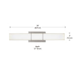 Byrne LED Vanity Light Fixture, Polished Nickel W2F0 - product image 5