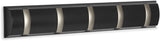 Clement Steel 5-Hook Flip Down Rail, Walnut, 20-in U1R1 - product image 1