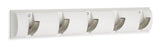 Clement Steel 5-Hook Flip Down Rail, White, 20-in A5R8 - product image 1
