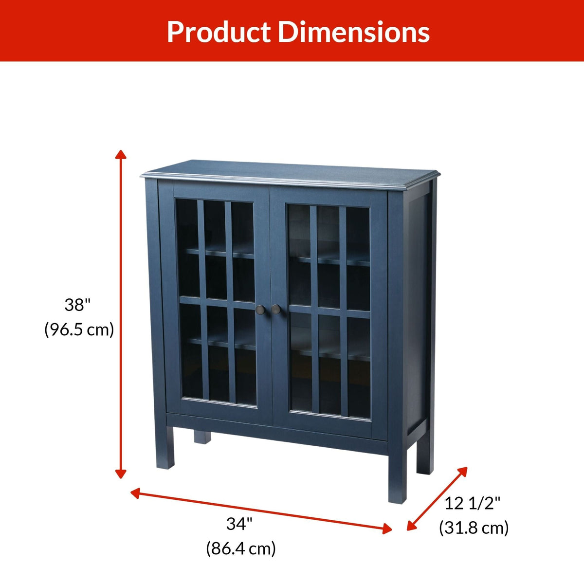 Dryden Accent Cabinet, Navy T2M2 - product image 5