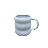 Durable Stoneware Ripple Mug, White, 14-oz U1E1 - product image 1