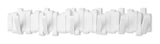 Flemington Steel 6-Hook Flip Down Rail, White, 24-in E6H3 - product image 1