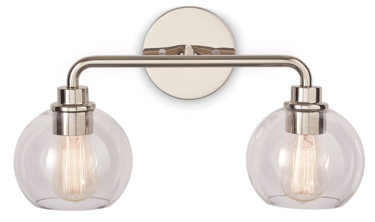 Fuller 2-Light Vanity Light Fixture, Polished Nickel U2O8 - product image 1