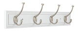 Galena Stainless Steel 4-Hook Pill Top Rail, White/Silver, 27-in O3O8 - product image 1