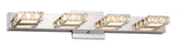 Isabella 4-Light Crystal Design LED Vanity Light Fixture, Chrome R5S7 - product image 3