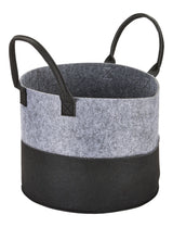 Jude Felt Organization/Storage Basket, Grey/Black E4X0 - product image 1