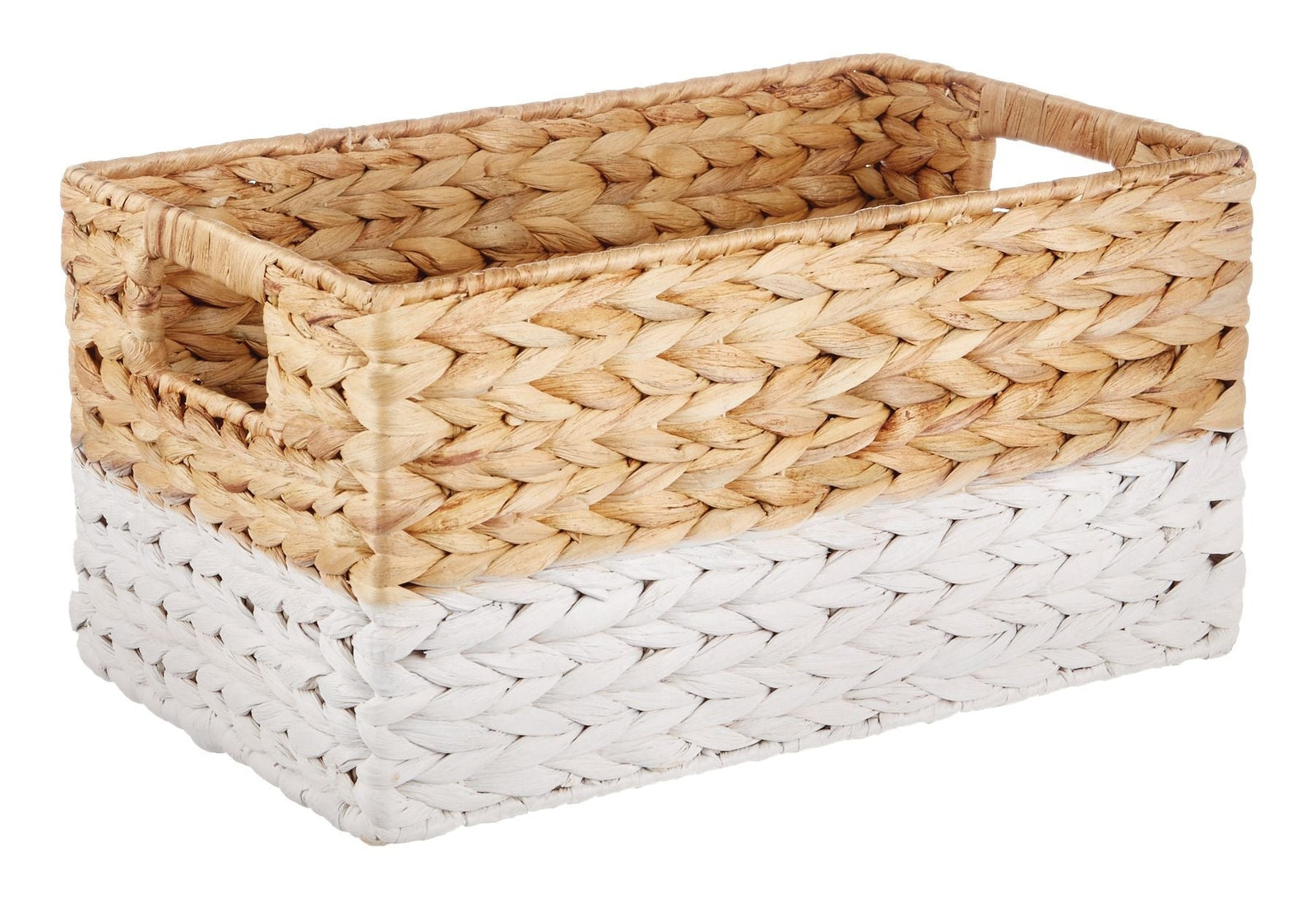 Lucy Rectangular Woven Natural Material Storage Basket, 13 x 8.6 x 7-in Z0D7 - product image 1