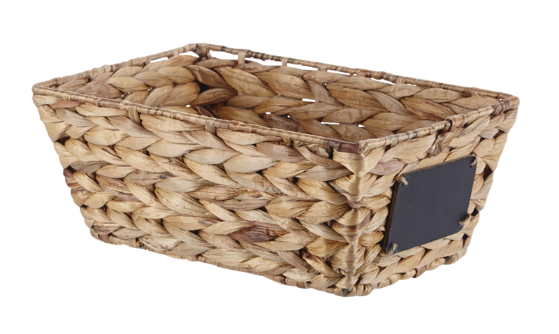 Meg Rectangular Hand Woven Storage Basket, 12 x 8 x 5.1-in R1Y1