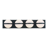 Orion 4-Light Vanity with Acrylic Glass, Black, 25-in Y1K6 - product image 5