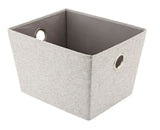 Piper Rectangular Fabric Basket, Grey, 13.4 x 11 x 9-in W4C8 - product image 1